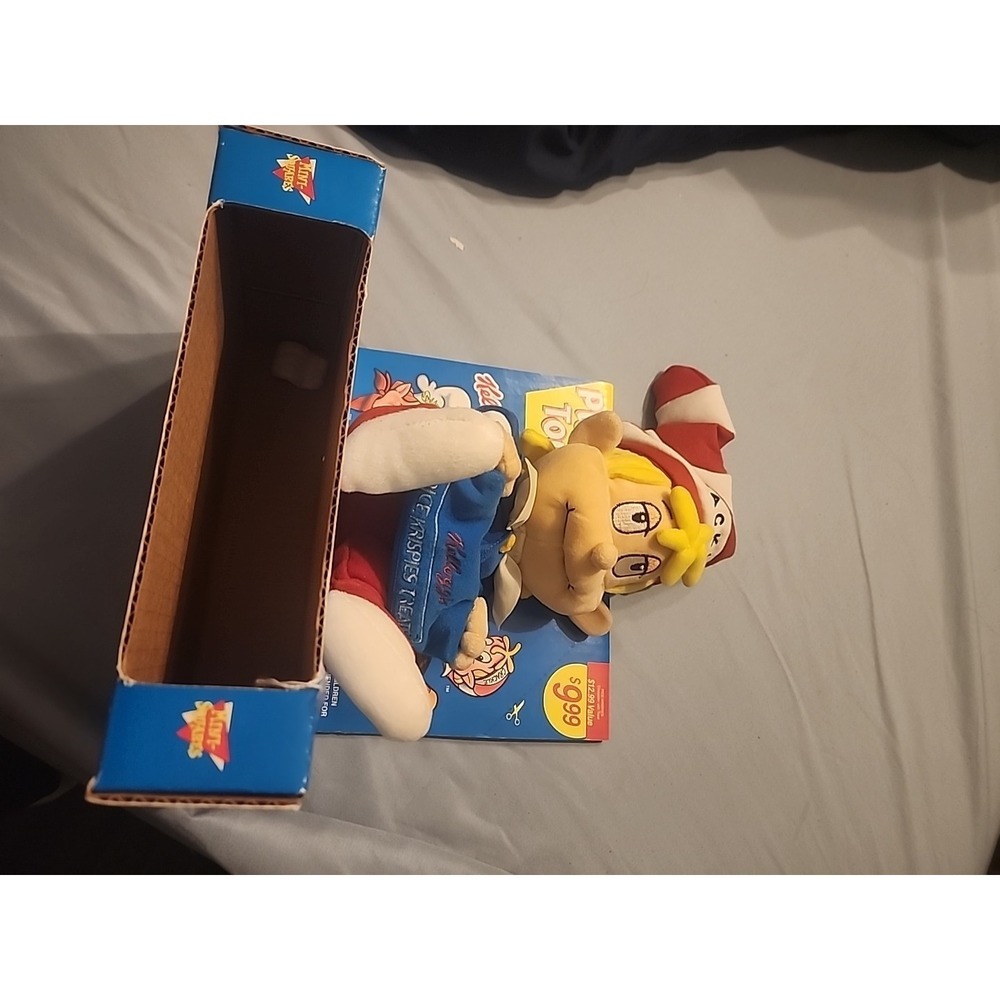 VINTAGE 1999 Kellogg's Rice Krispies Treats "Crackle" Plush Stuffed‎ New